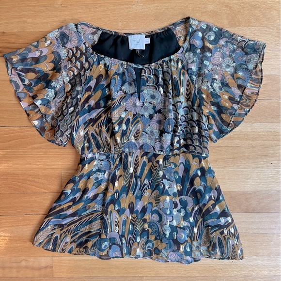 HD in Paris Metallic Thread Blouse - Picture 1 of 6